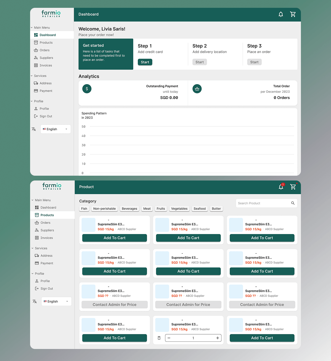 Farmio project showcase